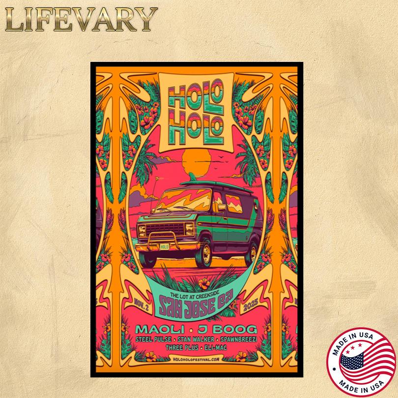 Holo Holo 2025 Tour Poster – Nov 2 San Jose, CA