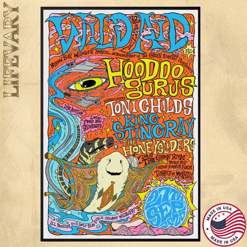 Hoodoo Gurus Sept 27 2025 Night at The Barracks Poster