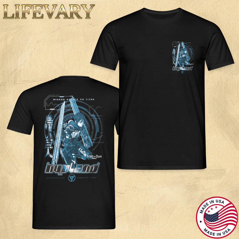 Hypland X Attack on Titan Oat Mikisa Battle T-Shirt