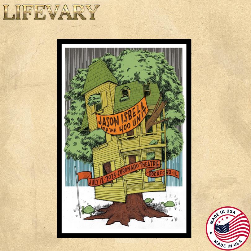 Jason Isbell and the 400 Unit Tour Poster – July 12 2025 Rockford IL