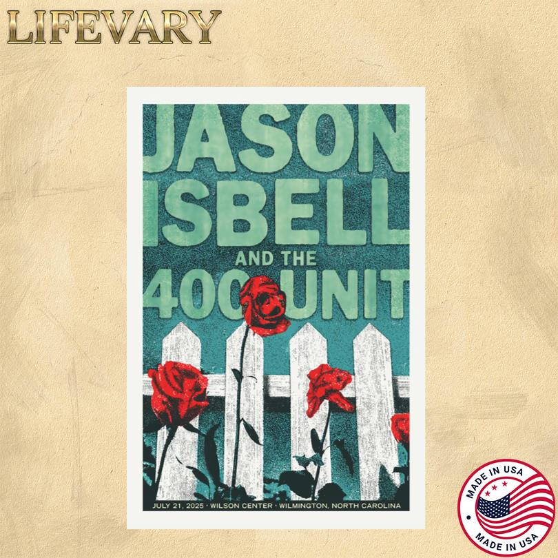 Jason Isbell Concert Event Wilmington NC July 2025 Poster