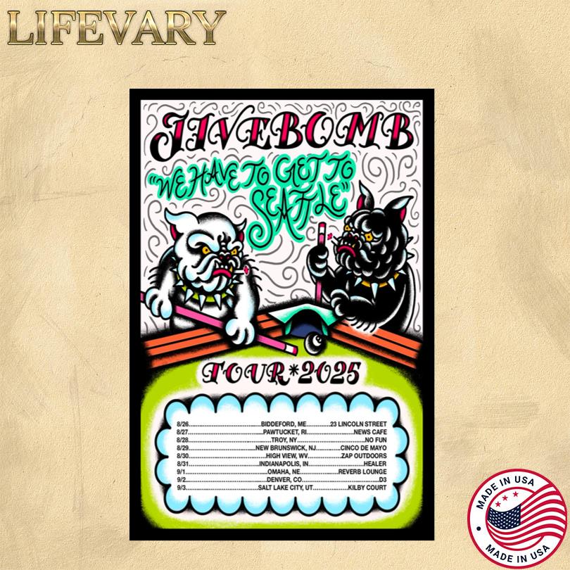 Jivebomb Tour 2025 Poster