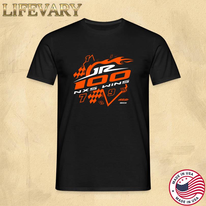 JR Motorsports 100 Wins Black T-shirt