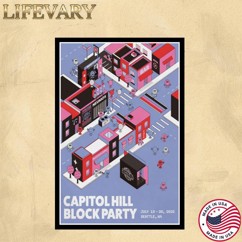 July 19-20, 2025 Seattle Capitol Hill Block Party Poster