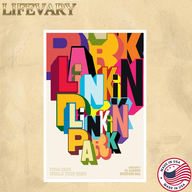 Linkin Park Aug 1 2025 TD Garden, Boston, MA Poster