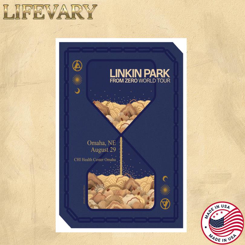 Linkin Park Aug 29 2025 CHI Health Center Omaha in Omaha, NE Poster