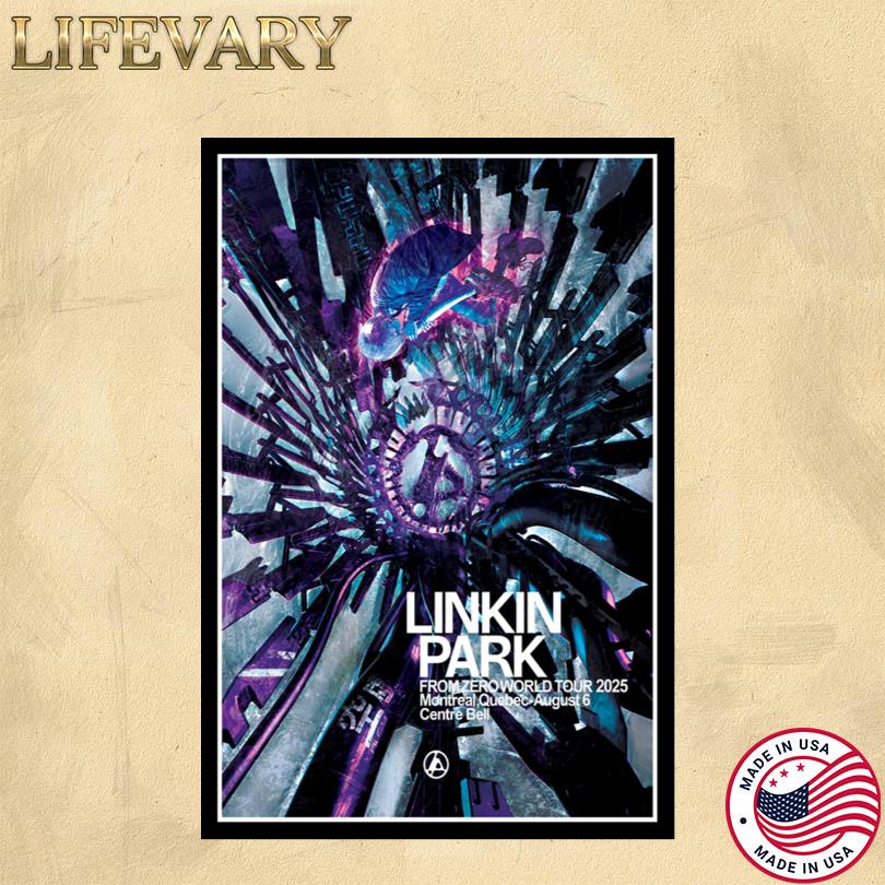 Linkin Park Aug 6 2025 Centre Bell Montreal, QC Poster