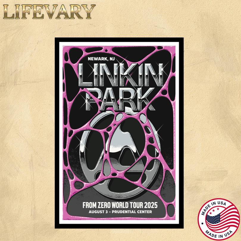 Linkin Park Prudential Center Newark, NJ Aug 3 2025 Poster