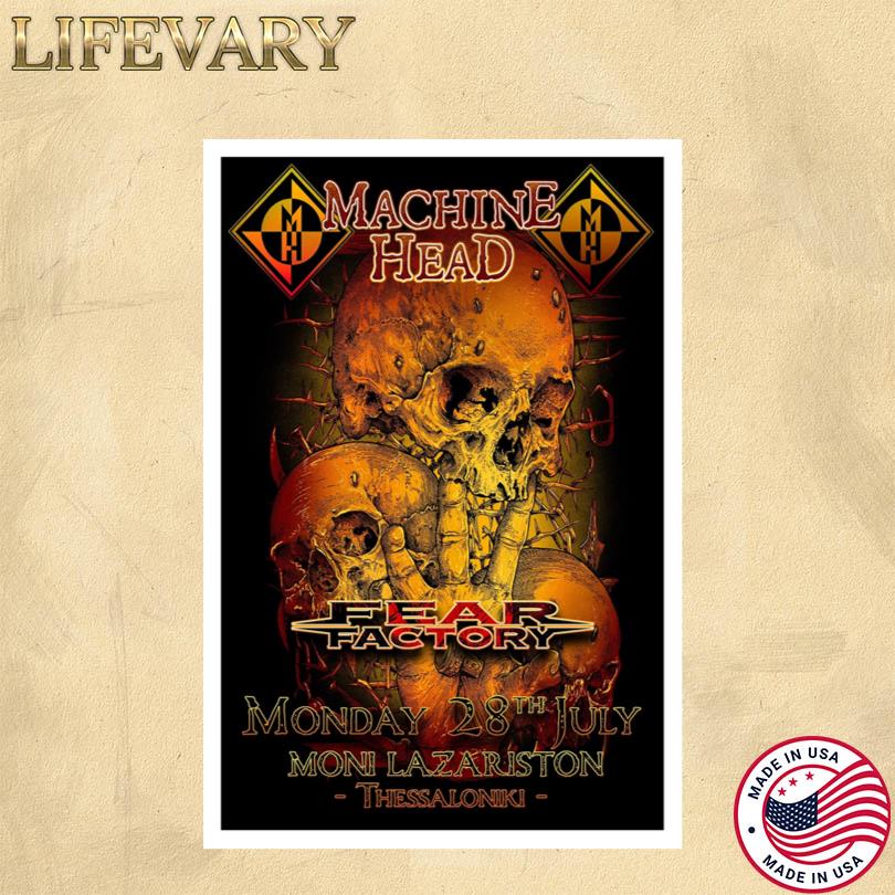 Machine Head Event Thessaloniki July 28 2025 Poster