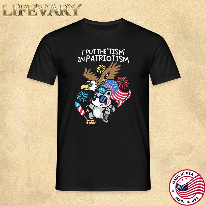 Mandatoryfunday I Put The Tism In Patriotism Athletic Shirt