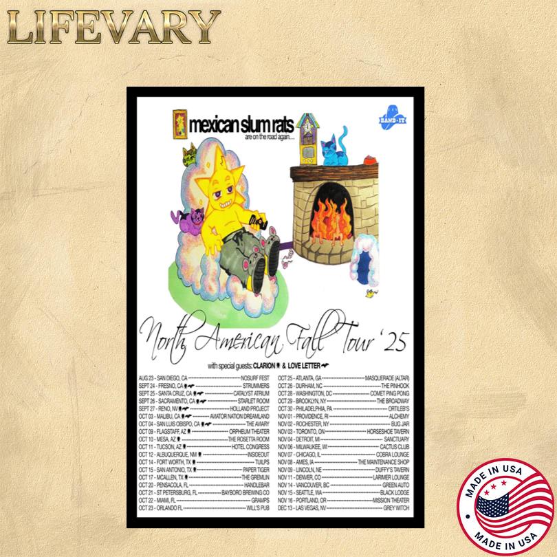 Mexican Slum Rats North American Tour 2025 Poster