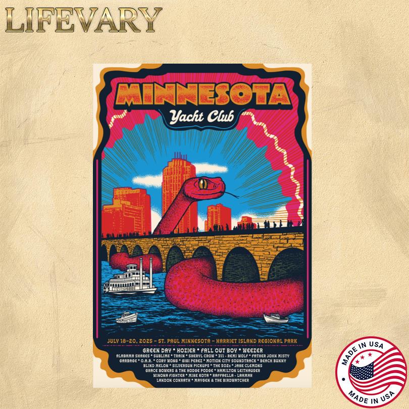 Minnesota Yacht Club Show at Harriet Island Park July 2025 Poster