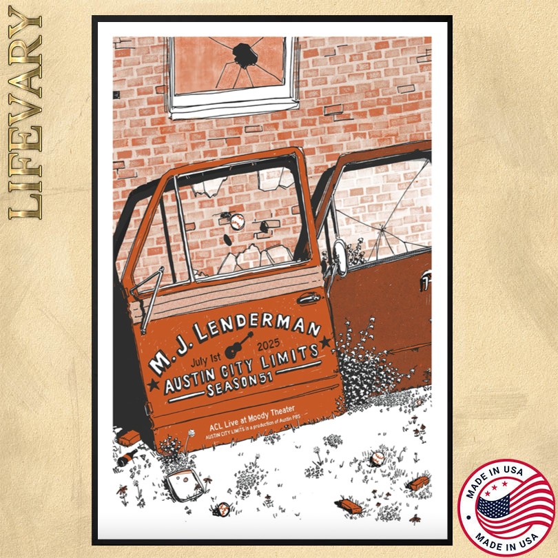 M.J. Lenderman Austin TX 7 1 25 ACL Live At Moody Theater Poster