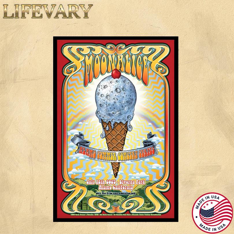 Moonalice Poster – July 18 2025 Livorna Park Alamo CA