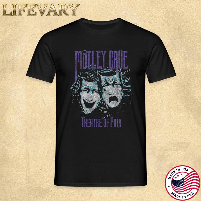 Motley Crue Theatre of Pain Charcoal Cover Tee