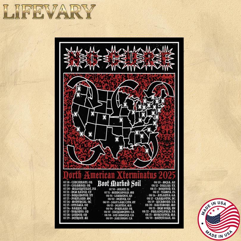 NO CURE XXX North American Xtermina 2025 Poster