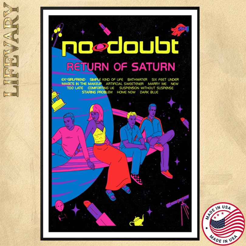 No Doubt Return Of Saturn Tour Poster