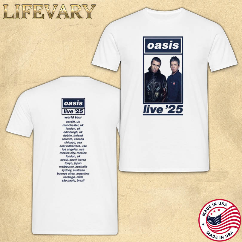 Oasis Cardiff Live 25 Merch