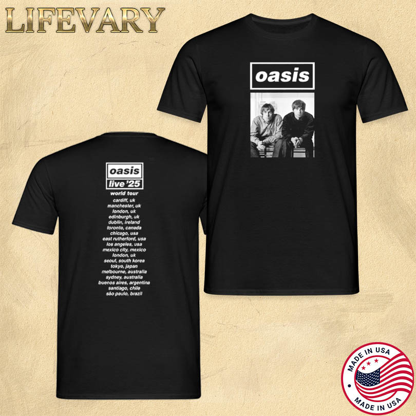 Oasis Live 25 World Tour Shirt