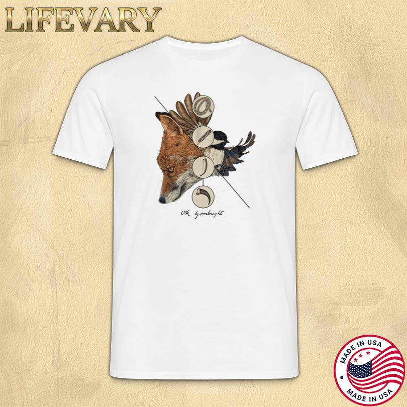 OK Goodnight The Fox & The Bird Illustration T Shirt
