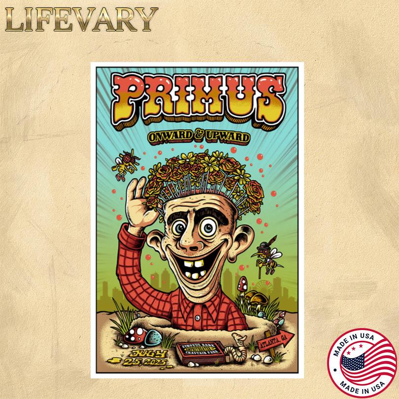 Primus Atlanta GA July 25 2025 Tour Poster