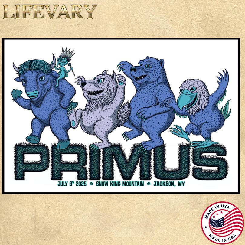 Primus Tour Poster – Jackson WY Show 2025