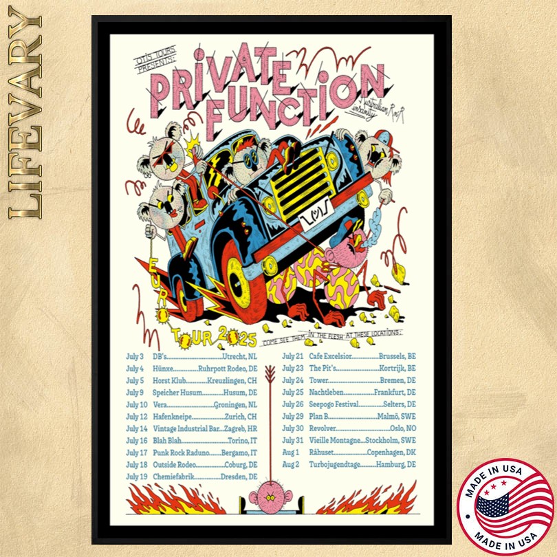 Private Function Euro Tour 2025 Poster