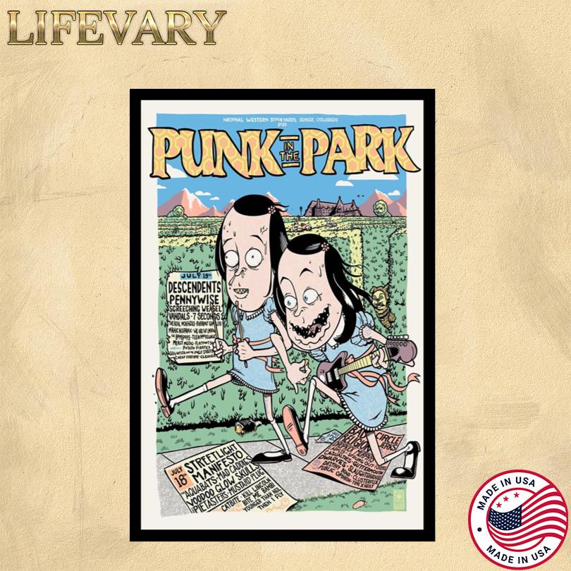 Punk In The Park Poster – Live in Colorado July 18–20 2025
