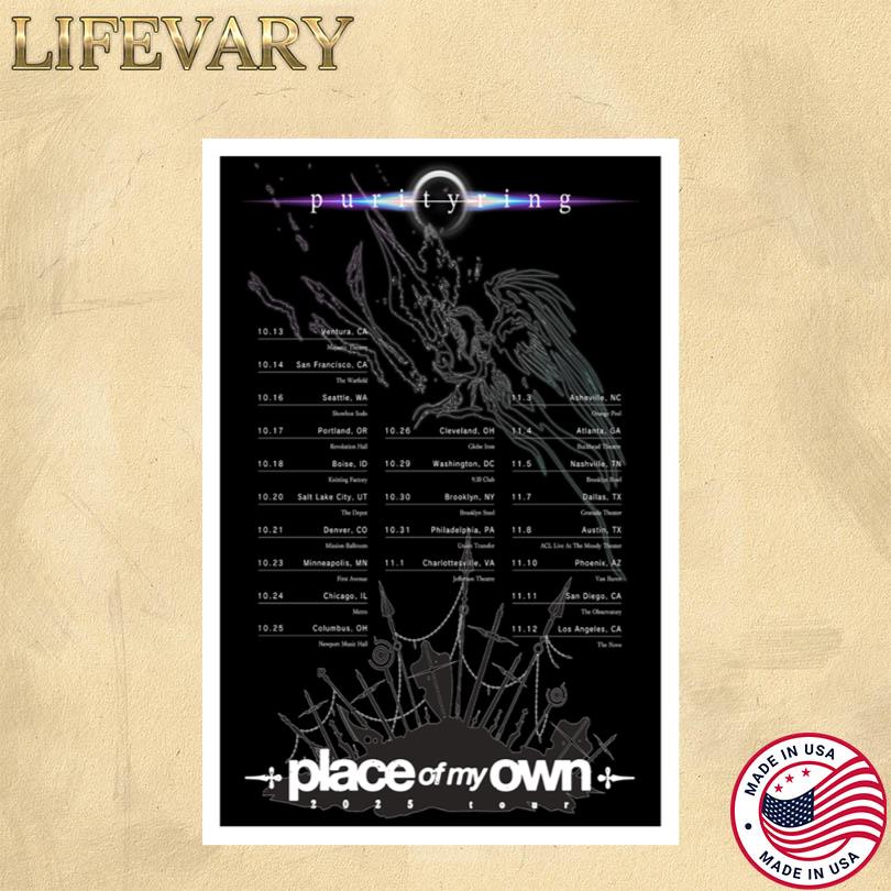 Purity Ring Tour 2025 Poster