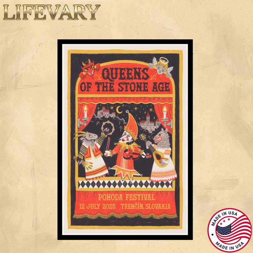 Queens Of The Stone Age Poster – July 12 2025 Pohoda Festival, Trencin, Slovakia