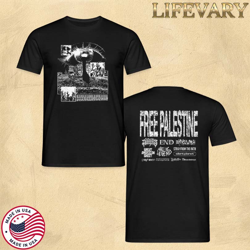 RelentLess Free Palestine MAP T-Shirt
