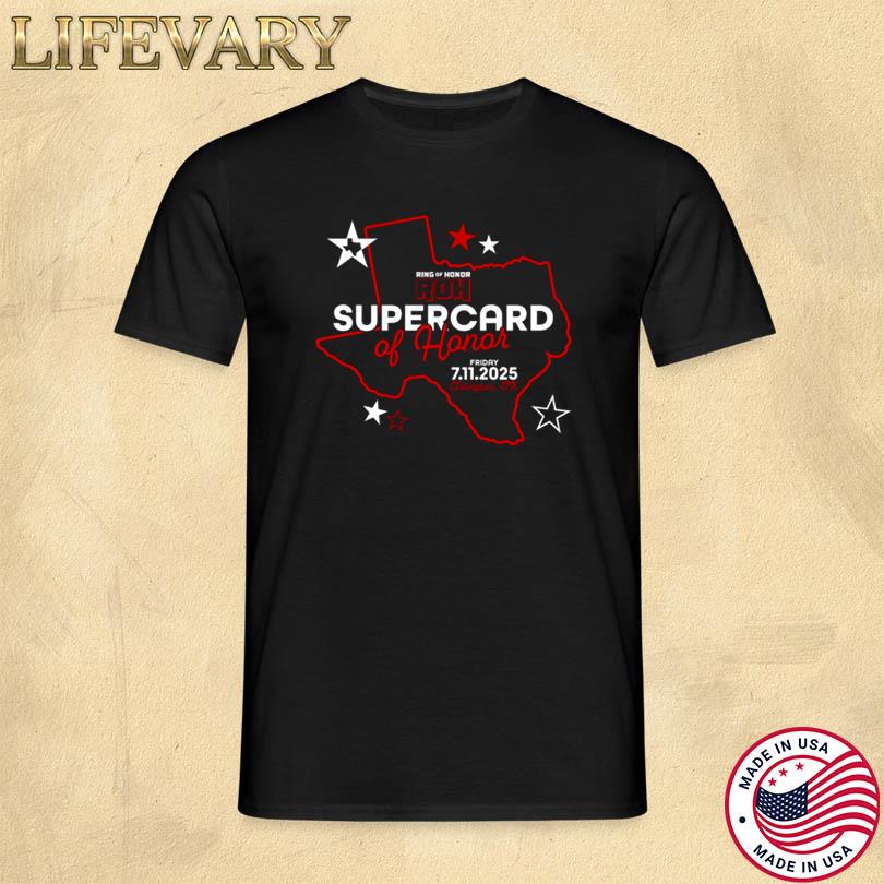 ROH Supercard of Honor 2025 Comfort Colors Soft Heavyweight Event Tee