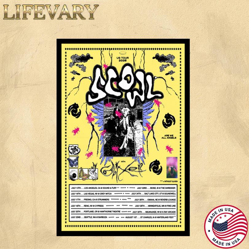 Scowl US Tour 2025 Poster