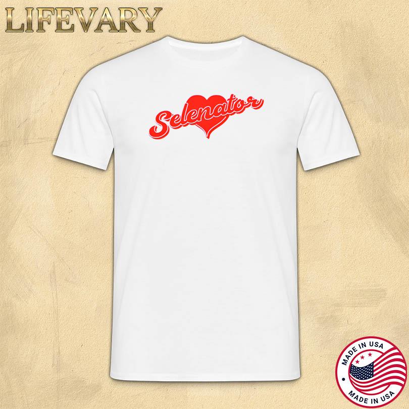 Selena Gomez Selenator White Heart Shirt
