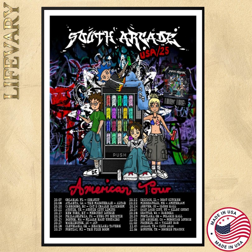 South Arcade USA 2025 Tour Poster