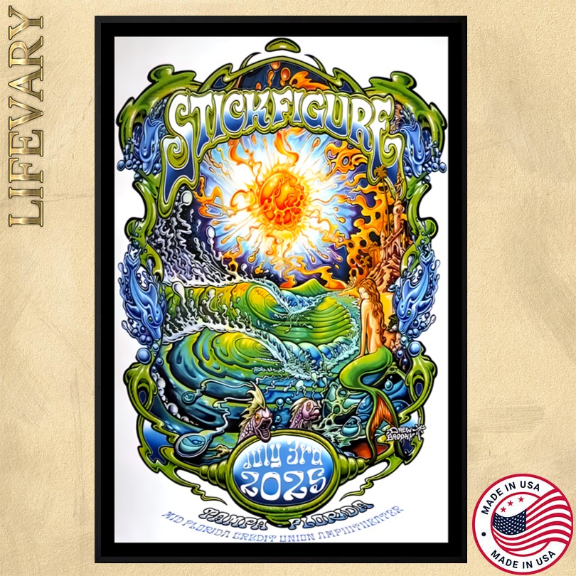 Stick Figure July 3 2025 MidFlorida Credit Union Amphitheatre Tampa, Florida Poster