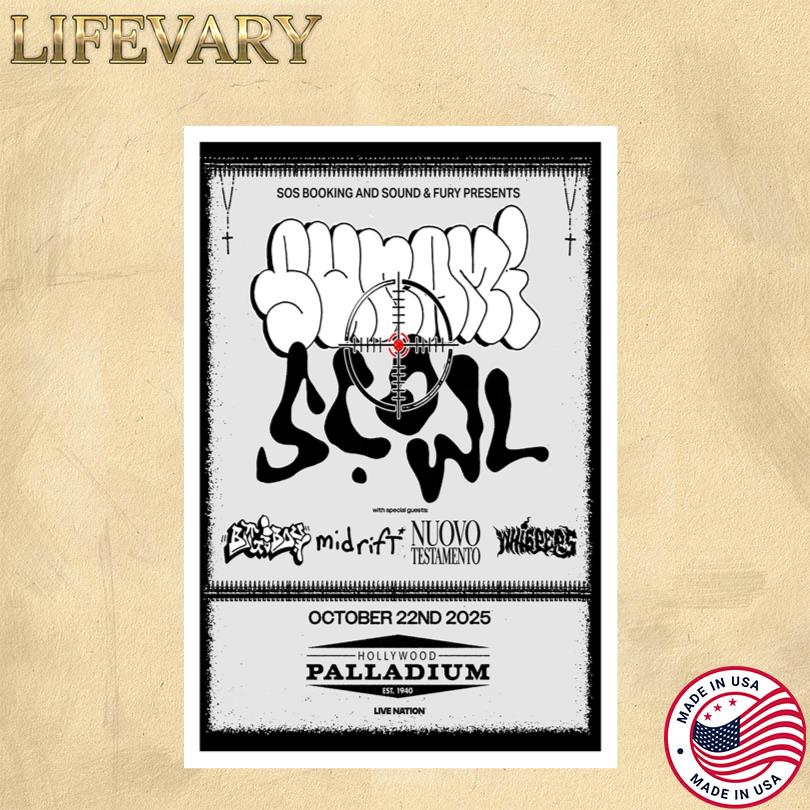 Sunami Scowl Poster – October 22 2025 Los Angeles Show