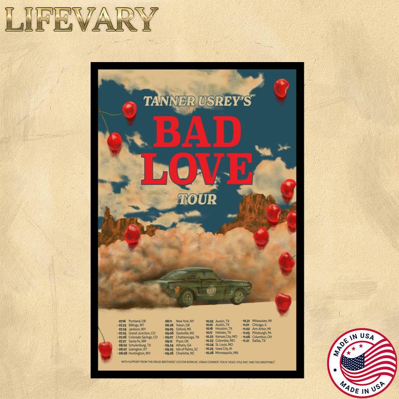 Tanner Usrey Bad Love 2025 Poster