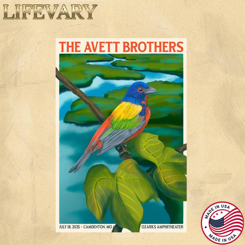 The Avett Brothers Jul 18 2025 Ozarks Amphitheater, Camdenton, MO Poster