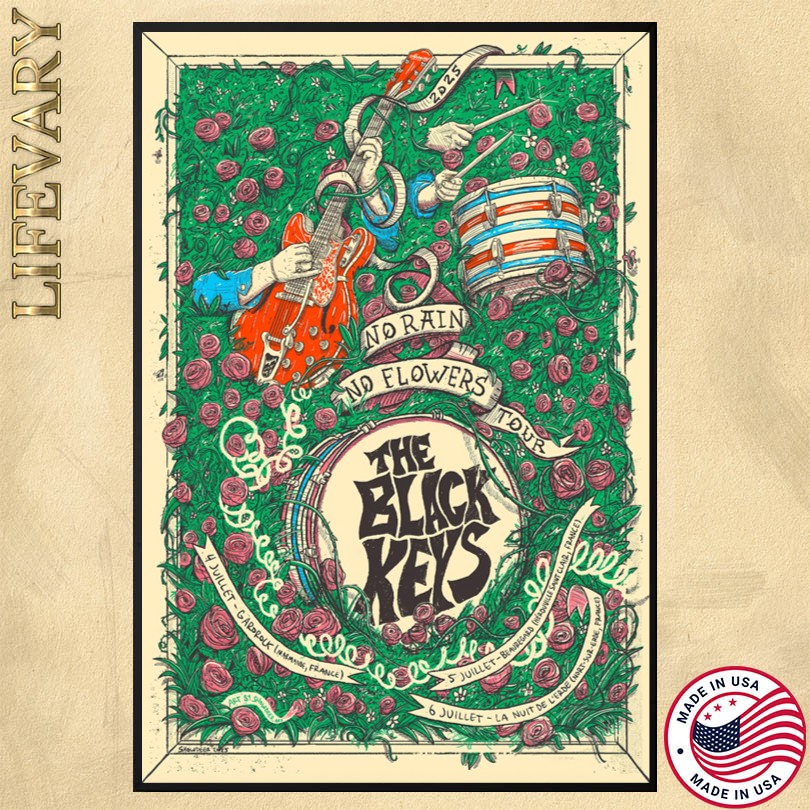 The Black Keys July 4 2025 Garorock Marmande France Poster