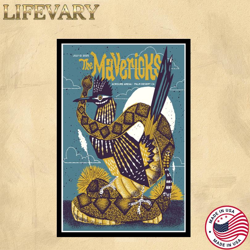 The Mavericks Concert Poster – Acrisure Arena – July 2025