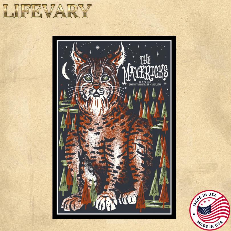 The Mavericks Live Tour Sandy City Amphitheater Utah July 24 2025 Poster