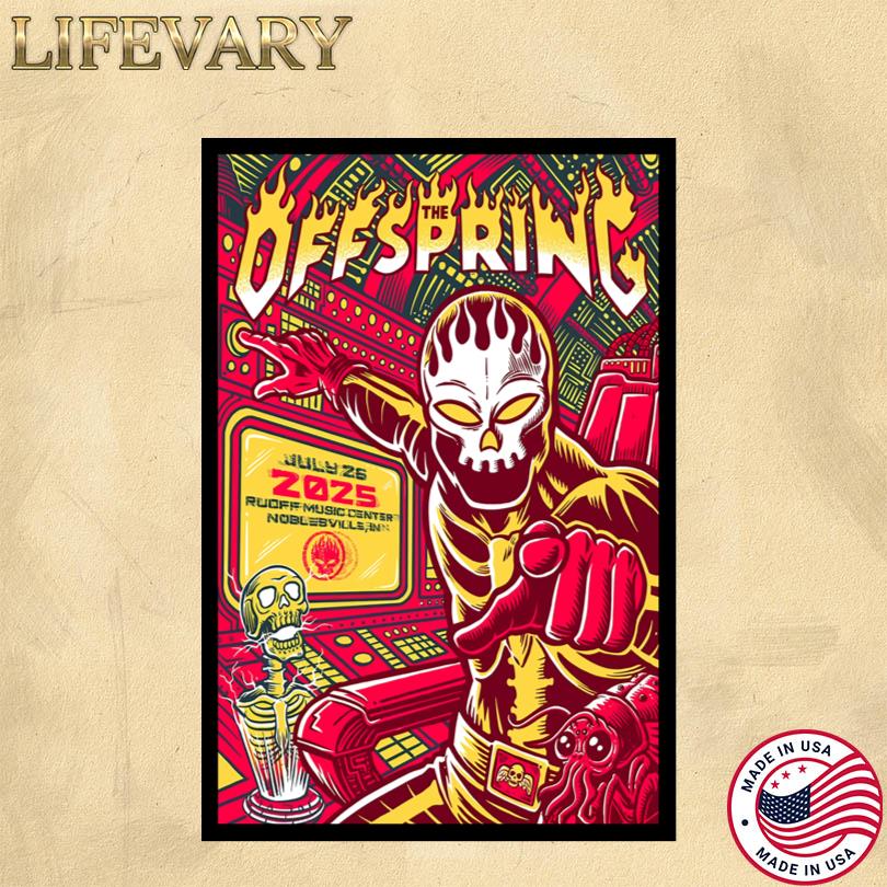 The Offspring Live Show July 26 2025 Noblesville Indiana Poster