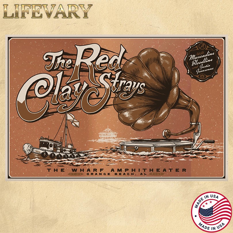 The Red Clay Strays Orange Beach, AL 7 3 2025 Tour Poster