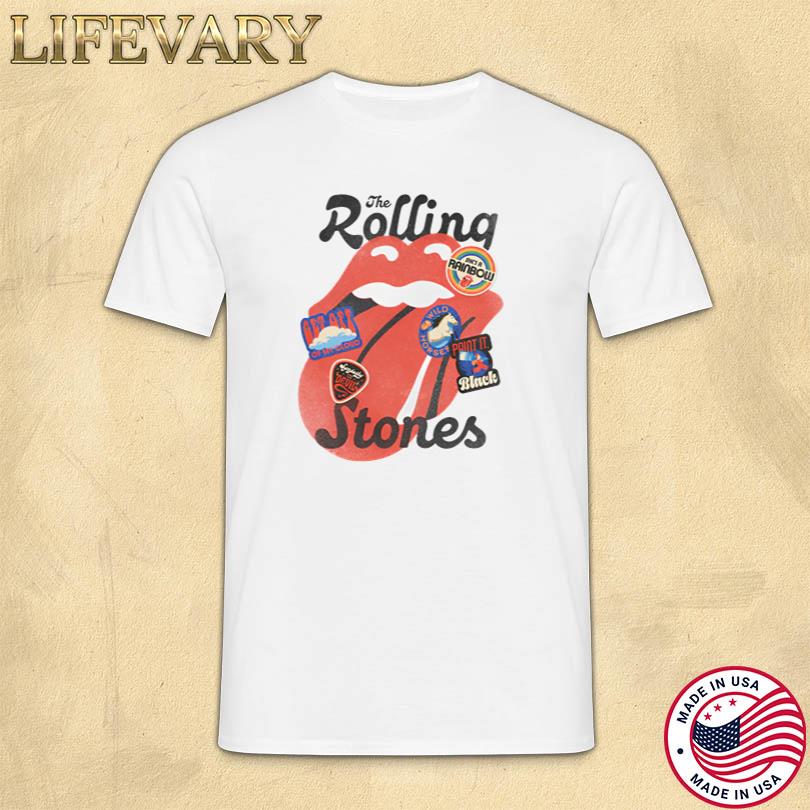 The Rolling Stones Stickered Tongue Tee