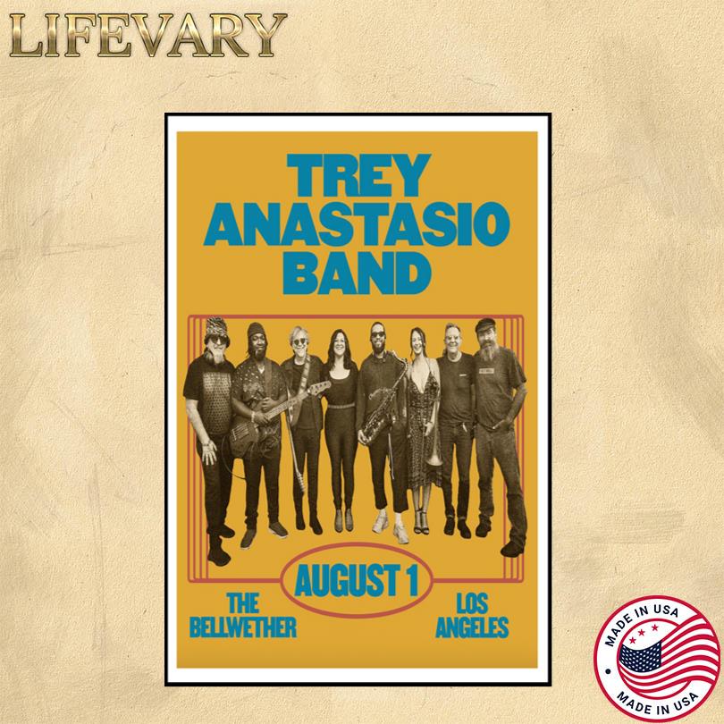 Trey Anastasio Band LA Aug 1 2025 Poster