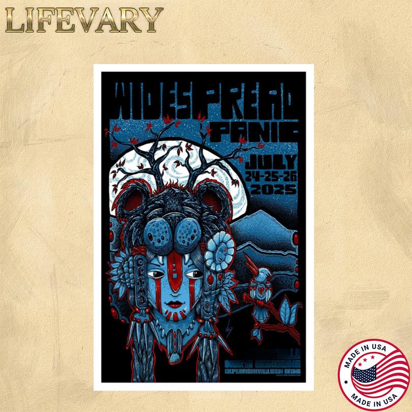 Widespread Panic Asheville July 24-26 2025 Poster
