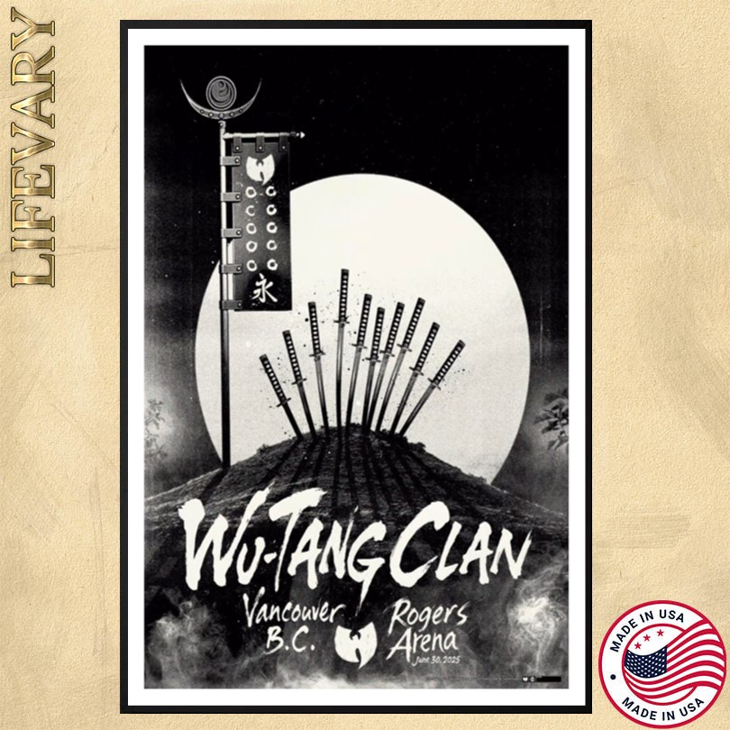 Wu-Tang Clan June 30 2025 Rogers Arena Vancouver BC Poster