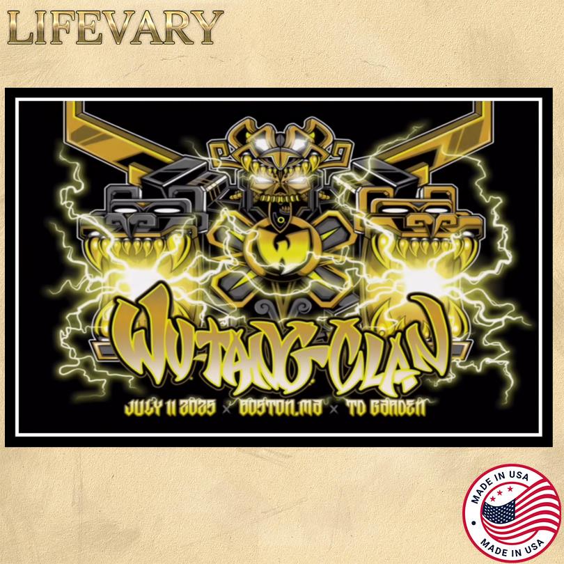 Wu Tang Clan Poster – July 11 2025 TD Garden Boston MA