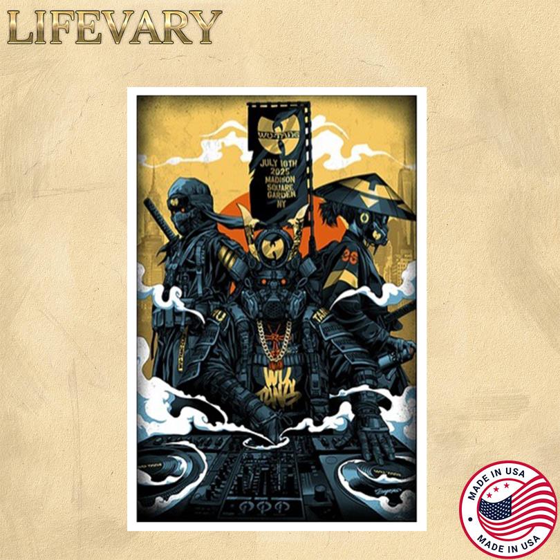 Wu Tang Clan Poster – New York July 16 2025 Event